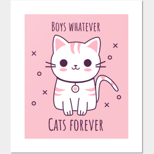 Boys Whatever Cats Forever Posters and Art